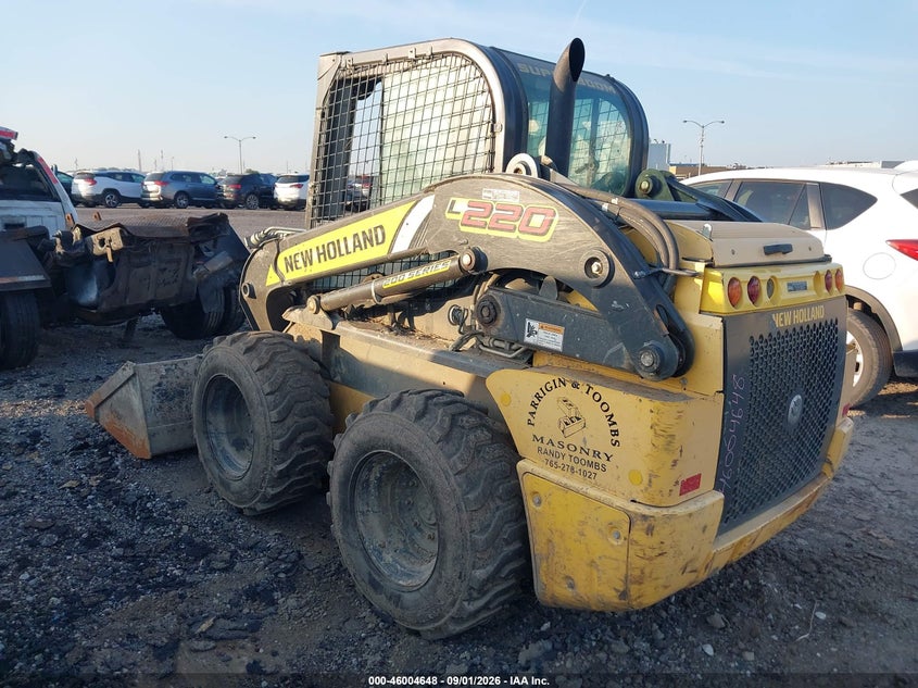 2018 NEW HOLLAND L220 NHM434461 SKIDSTEER auction photo 3