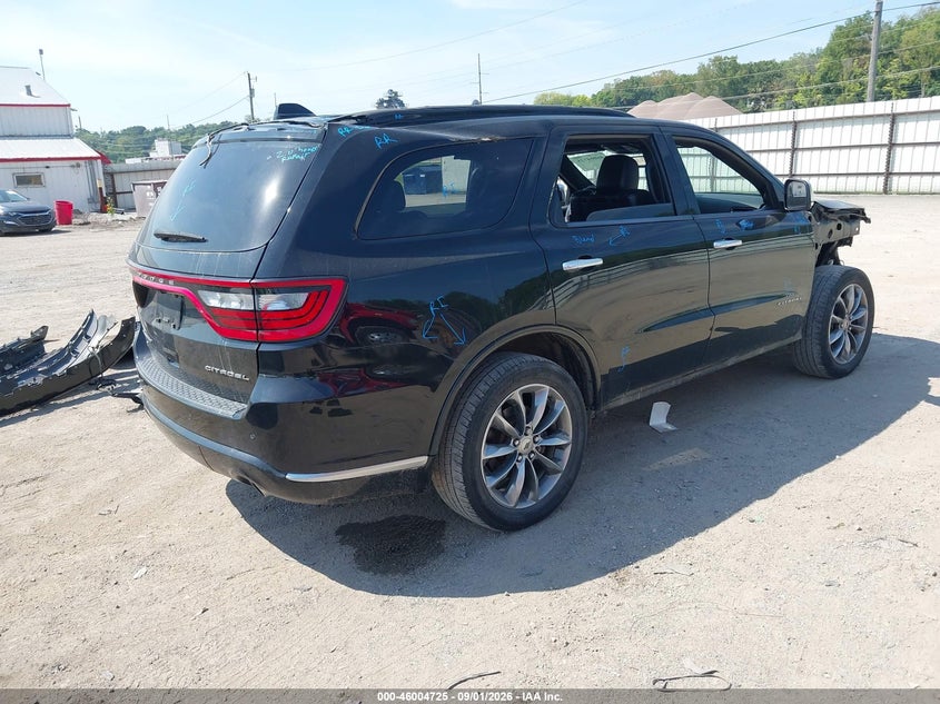 Vin: 1c4rdjeg6mc659115, lot: 46504101, dodge durango citadel anodized platinum 20214