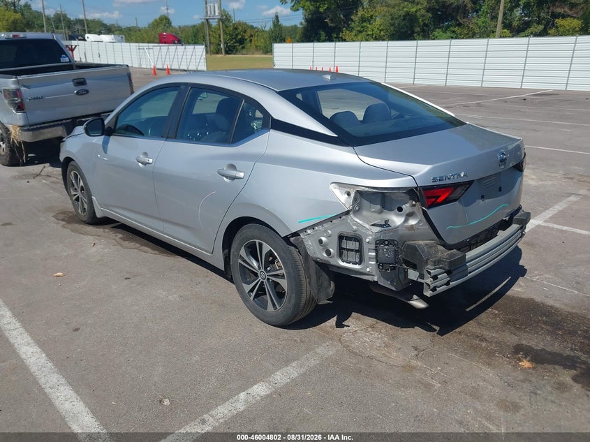 Vin: 3n1ab8cv9ny204476, lot: 46504178, nissan sentra sv xtronic cvt 20223