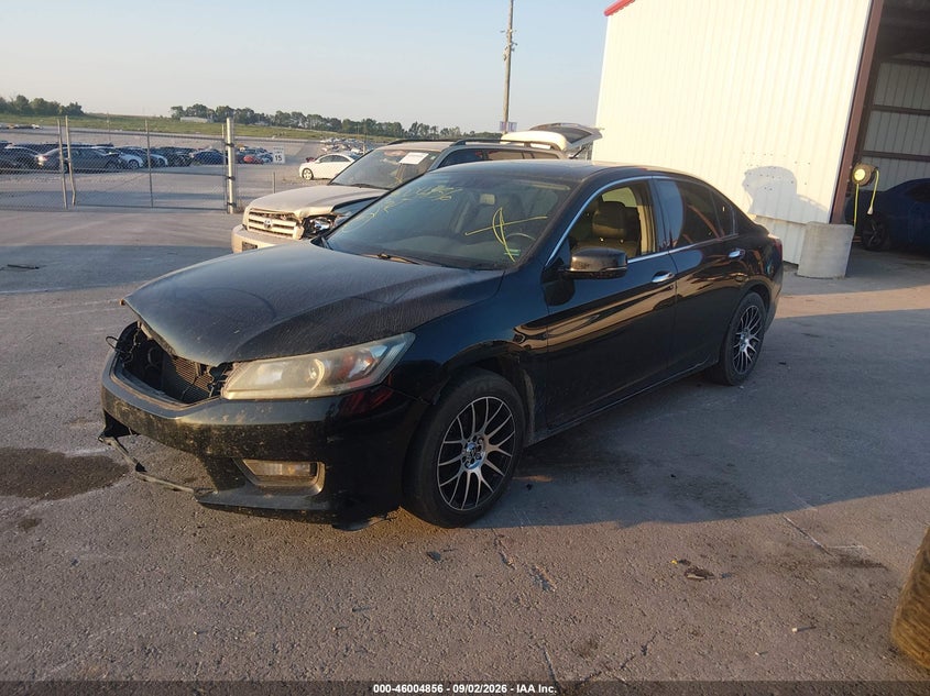 Vin: 1hgcr3f86ea027174, lot: 46504232, honda accord ex-l v-6 20142