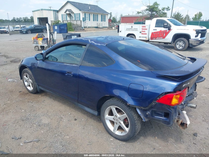 ACURA RSX 2002 VIN JH4DC53822C001612