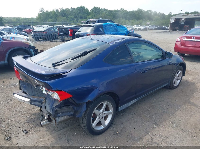 ACURA RSX 2002 VIN JH4DC53822C001612