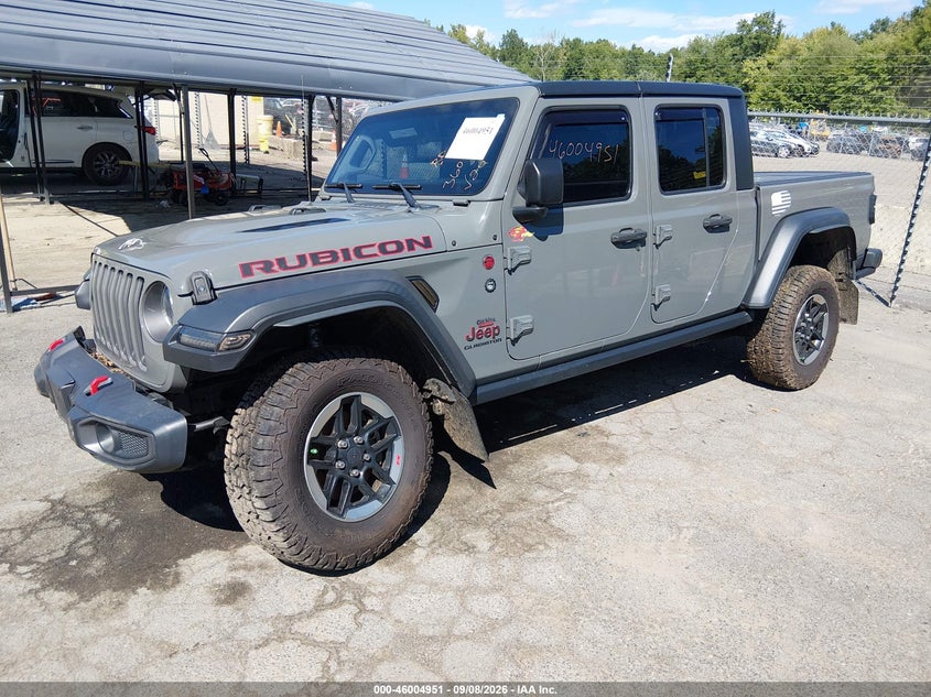 Vin: 1c6jjtbg2ml508365, lot: 46504327, jeep gladiator rubicon 4x4 20212