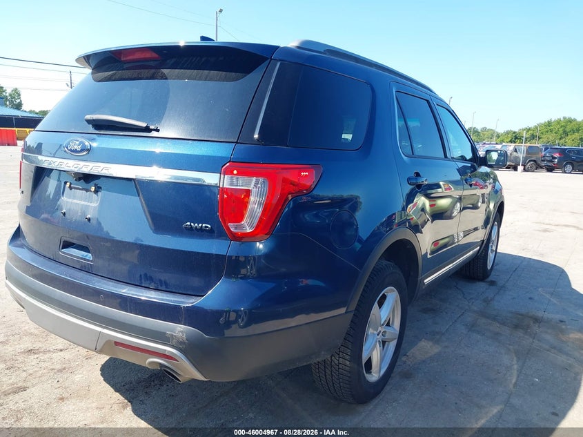 Vin: 1fm5k8d85hga85723, lot: 46504343, ford explorer xlt 20174