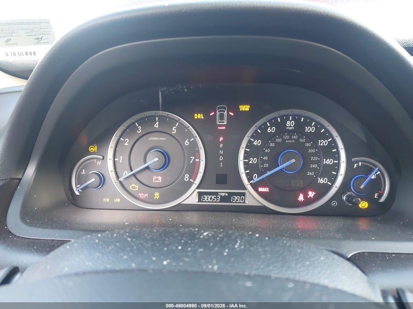 HONDA CROSSTOUR 2013 VIN 5J6TF2H50DL000232