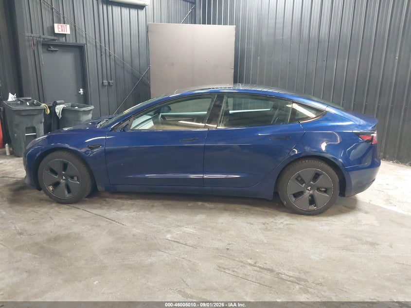 TESLA MODEL 3 2022 VIN 5YJ3E1EA4NF348737