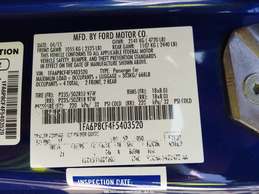 FORD MUSTANG - zdjęcie 9