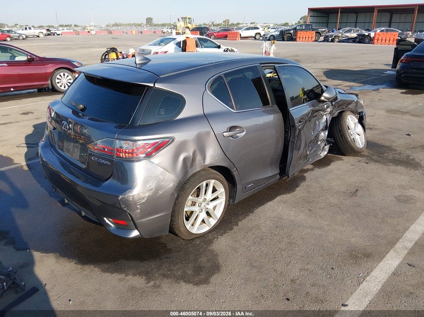 Vin: jthkd5bh0g2255354, lot: 46504450, lexus ct 200h 20164