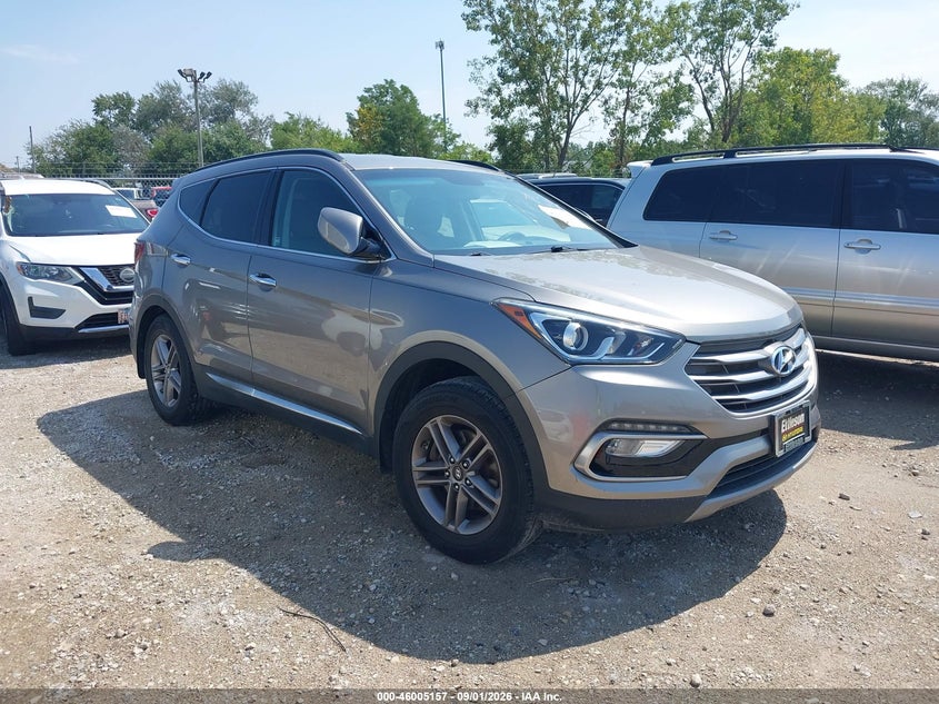 2017 Hyundai Santa Fe Sport 2.4L, Левый зад, IAAI, VIN 5NMZU3LB5HH005555