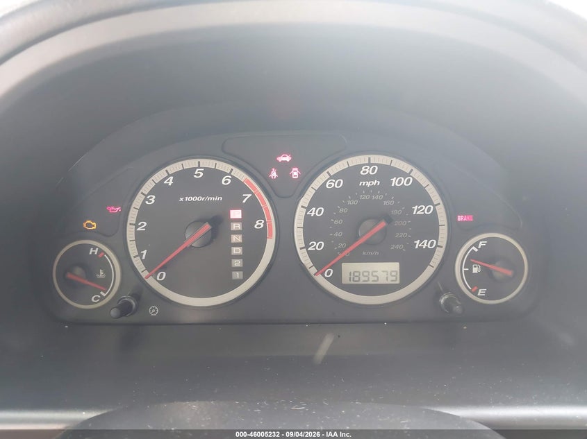 2002 HONDA CR-V SPORT UTILITY VEHICLE 2.4L I-4 DOHC, VVT, REGULAR , 160HP