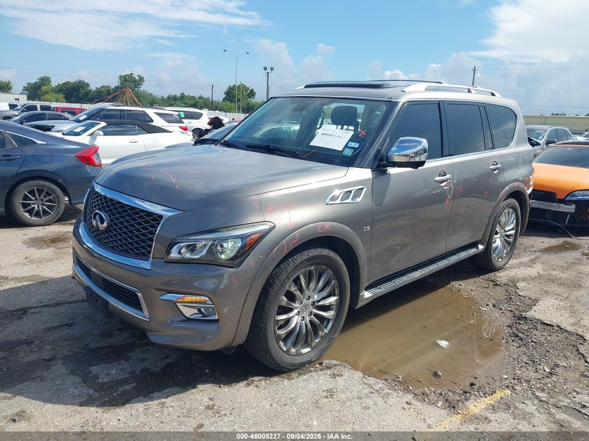 2016 Infiniti Qx80, Удар сзади, IAAI, VIN JN8AZ2ND8G9800685 — фото 2
