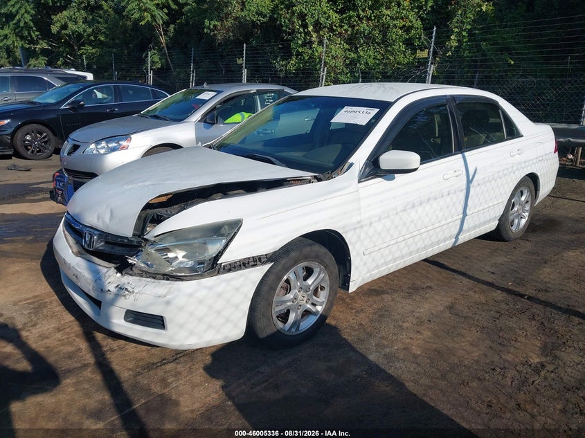 2007 Honda Accord 2.4 Se, Front End, IAAI, VIN 1HGCM563X7A098492 — photo 2