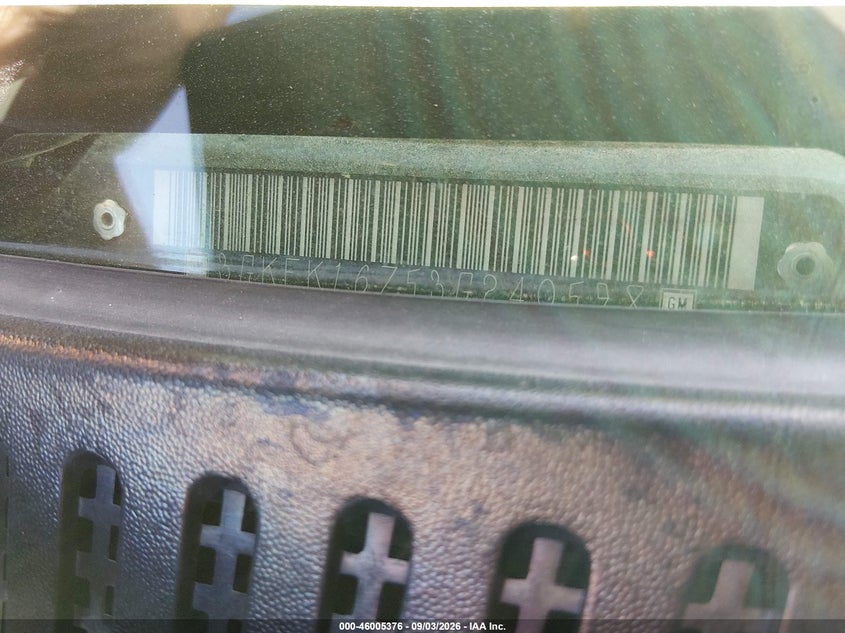 GMC YUKON XL 1500 2003 VIN 3GKFK16Z53G240598