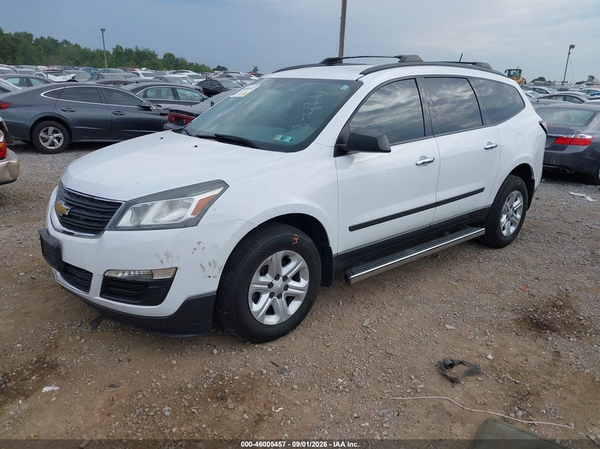 Vin: 1gnkvfed0hj214993, lot: 46504833, chevrolet traverse ls 20172
