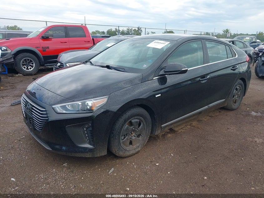 Vin: kmhc75lc2ju092956, lot: 46504869, hyundai ioniq hybrid sel 20182