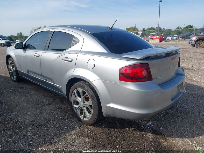 Vin: 1c3cdzcg0dn709751, lot: 46504889, dodge avenger sxt 20133