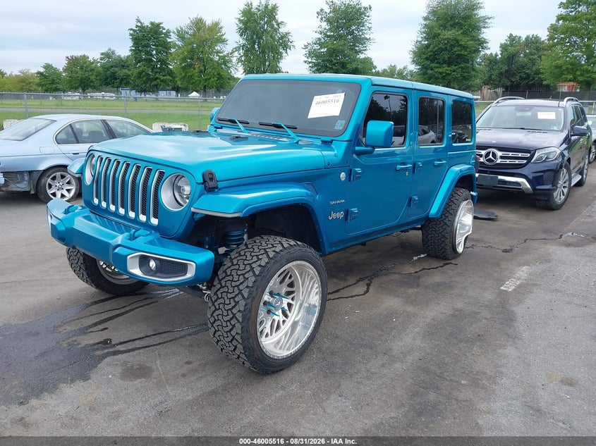 Vin: 1c4hjxeg9lw254709, lot: 46504892, jeep wrangler unlimited sahara 4x4 20202