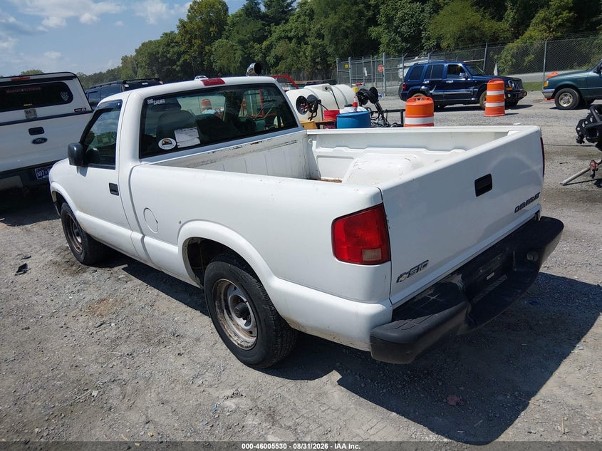 CHEVROLET S-10 2003 VIN 1GCCS14H238237186