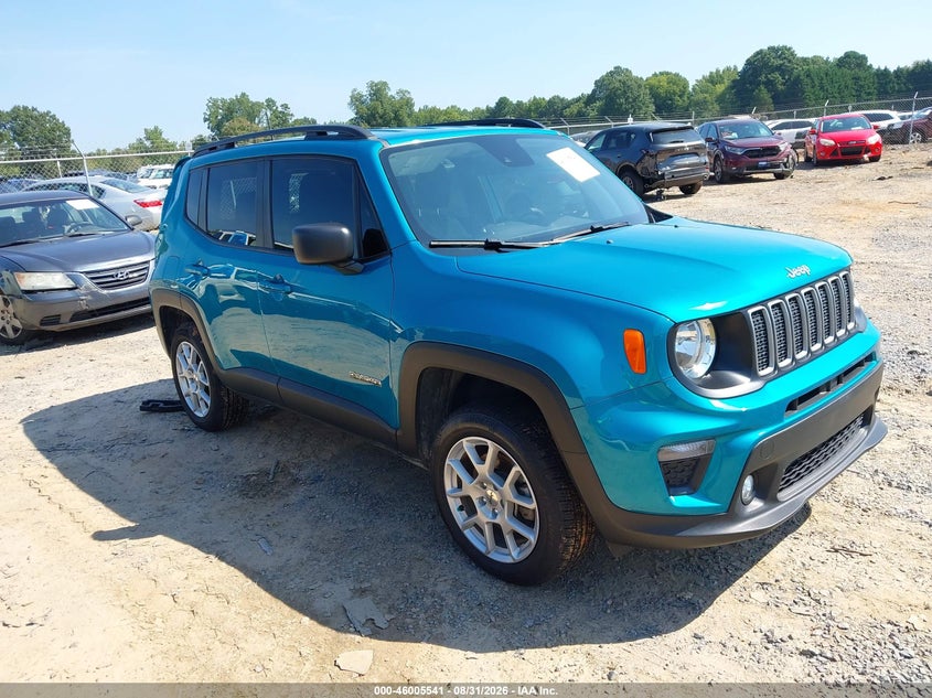 Vin: zacnjdb19npn73056, lot: 46504917, jeep renegade latitude 4x4 20221