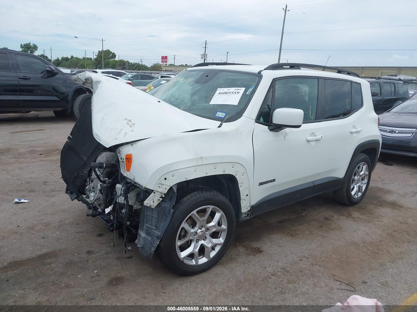 Vin: zaccjabb3hpe58975, lot: 46504935, jeep renegade latitude fwd 20172