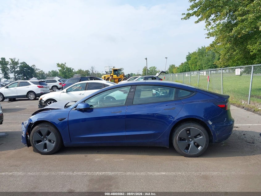 TESLA MODEL 3 2022 VIN 5YJ3E1EB3NF118700