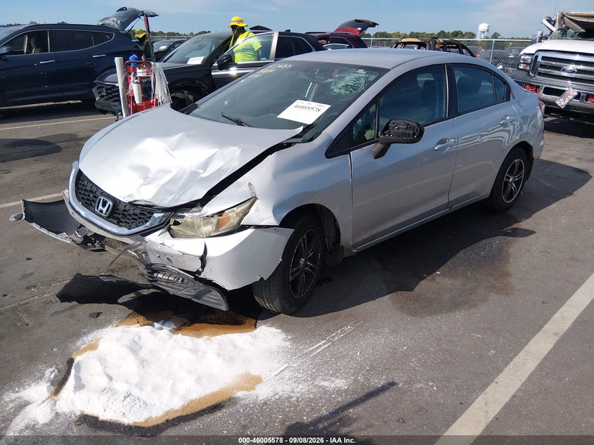 Vin: 19xfb2f52ee031445, lot: 46504954, honda civic lx 20142
