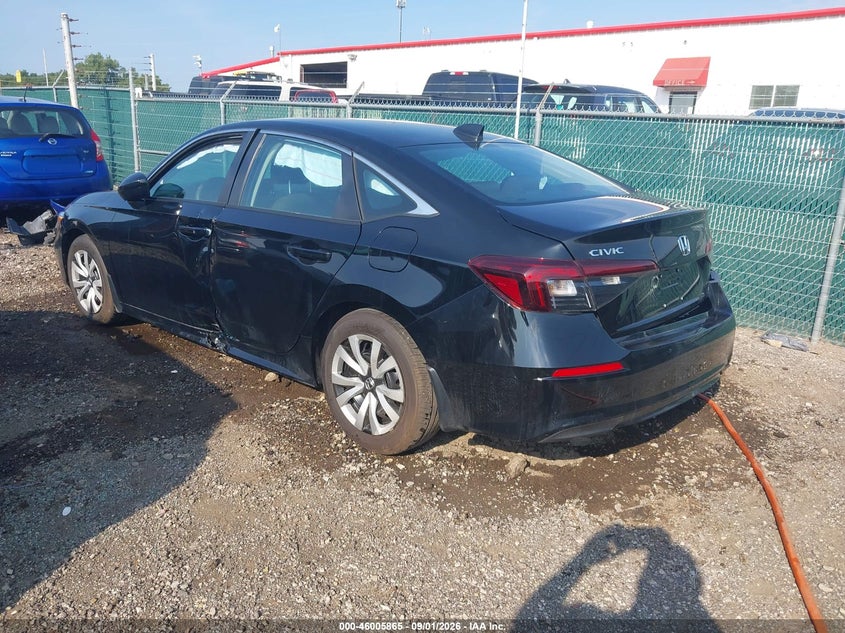Vin: 2hgfe2f25th554944, lot: 46505241, honda civic lx 20263
