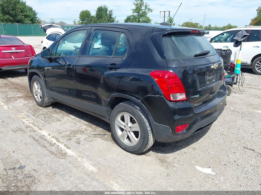 Vin: kl7cjksb9lb087620, lot: 46505276, chevrolet trax fwd ls 20203
