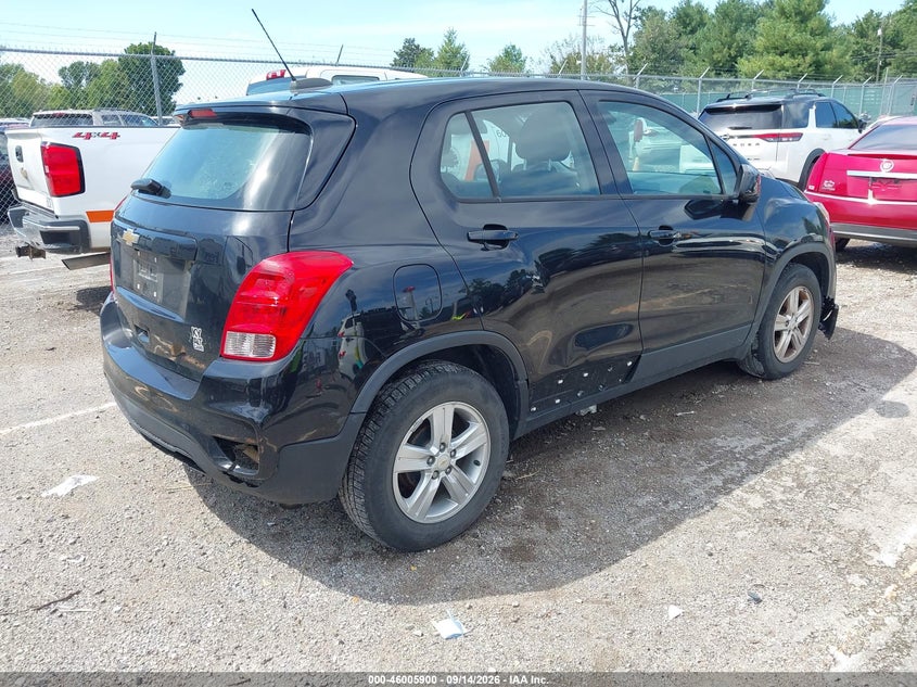 Vin: kl7cjksb9lb087620, lot: 46505276, chevrolet trax fwd ls 20204