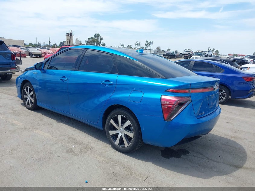 Vin: jtdbvrbd3ja004246, lot: 46505307, toyota mirai 20183