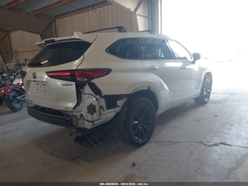 Vin: 5tdabrch9ns562469, lot: 46505381, toyota highlander hybrid xle bronze edition 20224