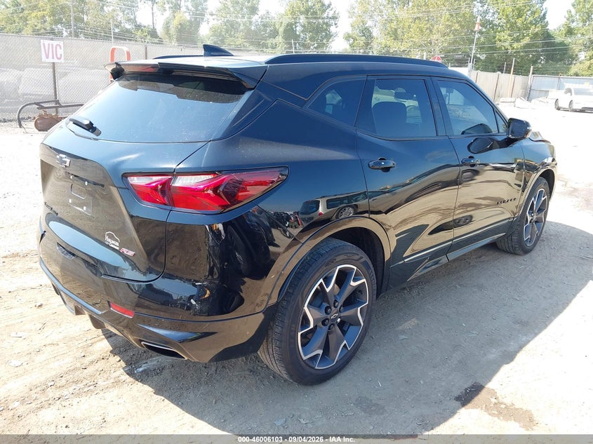 Vin: 3gnkbkrs9ms564271, lot: 46505479, chevrolet blazer awd rs 20214