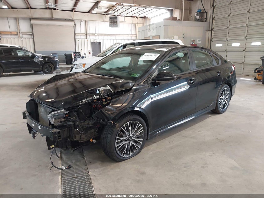 Vin: 3kpf54ad9pe588664, lot: 46505704, kia forte gt-line 20232