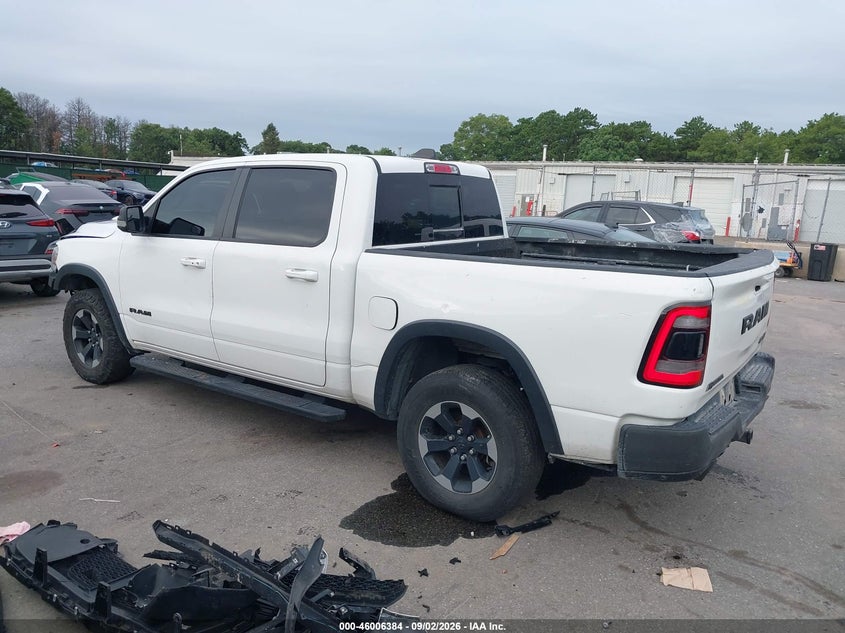 Vin: 1c6srfltxkn583584, lot: 46505760, ram 1500 rebel  4x4 5'7 box 20193