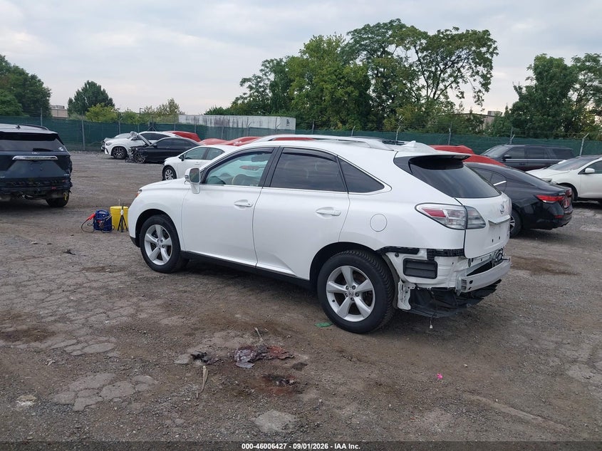 LEXUS RX 350 2012 VIN 2T2BK1BA2CC139471