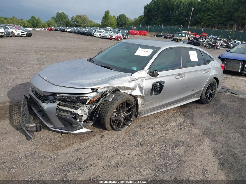 2023 Honda Civic, Front End, IAAI, VIN 2HGFE2F52PH521366 — photo 2