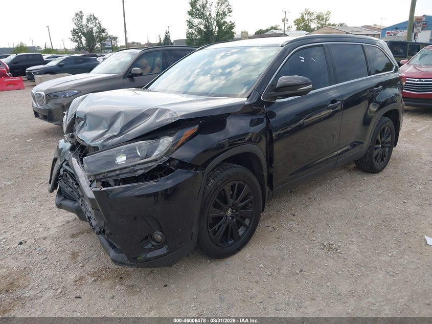2019 Toyota Highlander, Удар спереду, IAAI, VIN 5TDJZRFH4KS621415 — фото 2