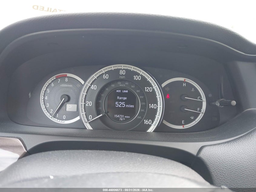 2016 HONDA ACCORD auction photo 7