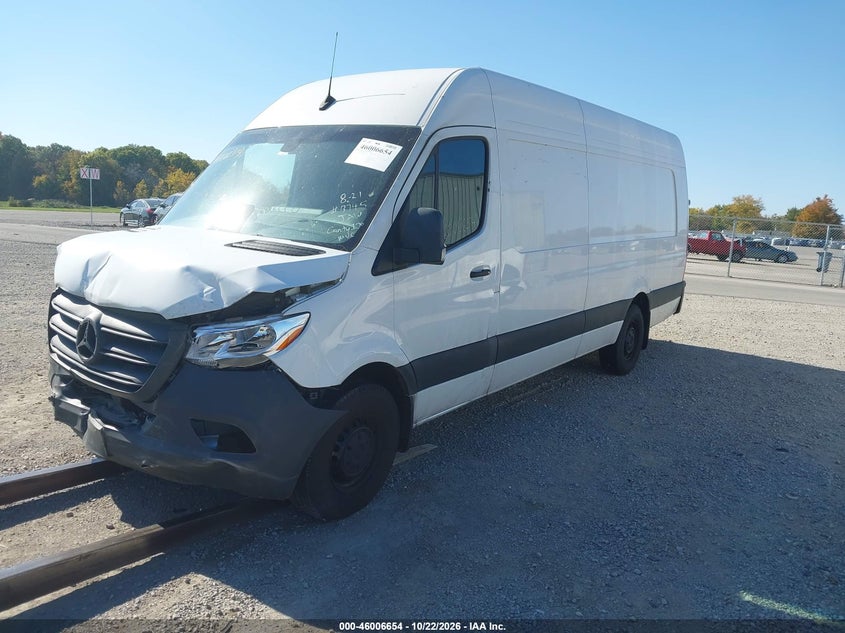 Vin: w1y4ndhy9st222084, lot: 46506030, mercedes-benz sprinter 2500 high roof 4-cyl diesel ho 20252