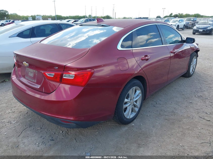 Vin: 1g1ze5st2hf155289, lot: 46506036, chevrolet malibu 1lt 20174