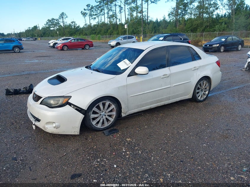 2008 SUBARU IMPREZA SEDAN 2.5L H-4 DOHC, VVT, TURBO, PREMIUM , 224HP