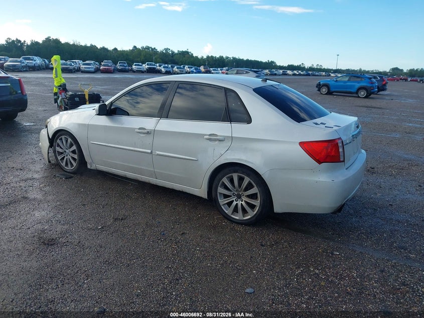 2008 SUBARU IMPREZA SEDAN 2.5L H-4 DOHC, VVT, TURBO, PREMIUM , 224HP