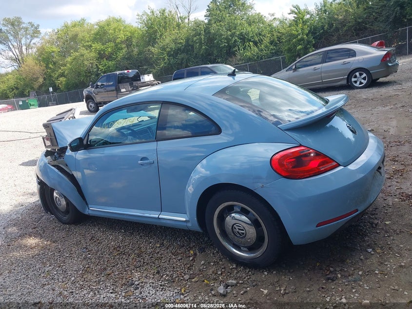 VOLKSWAGEN BEETLE 2013 VIN 3VWJP7AT6DM632129