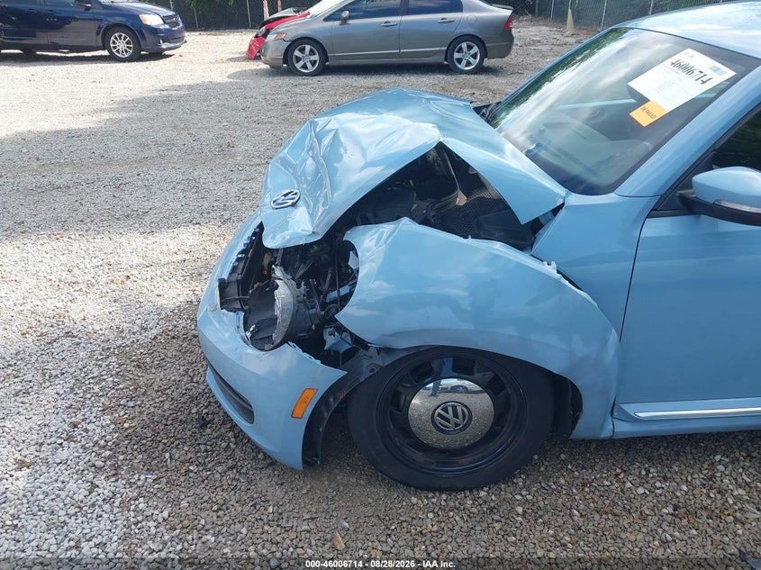 VOLKSWAGEN BEETLE 2013 VIN 3VWJP7AT6DM632129