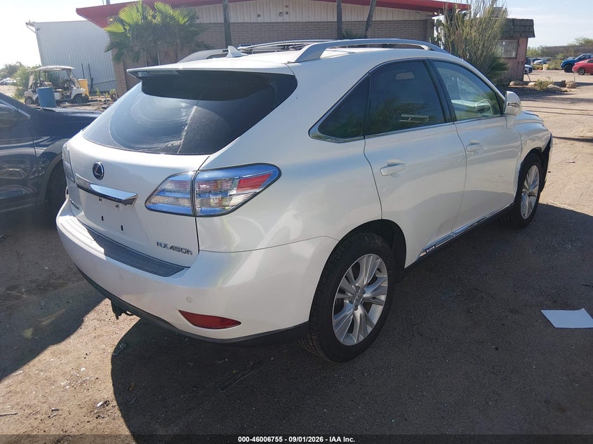 2010 LEXUS RX 450H auction photo 4