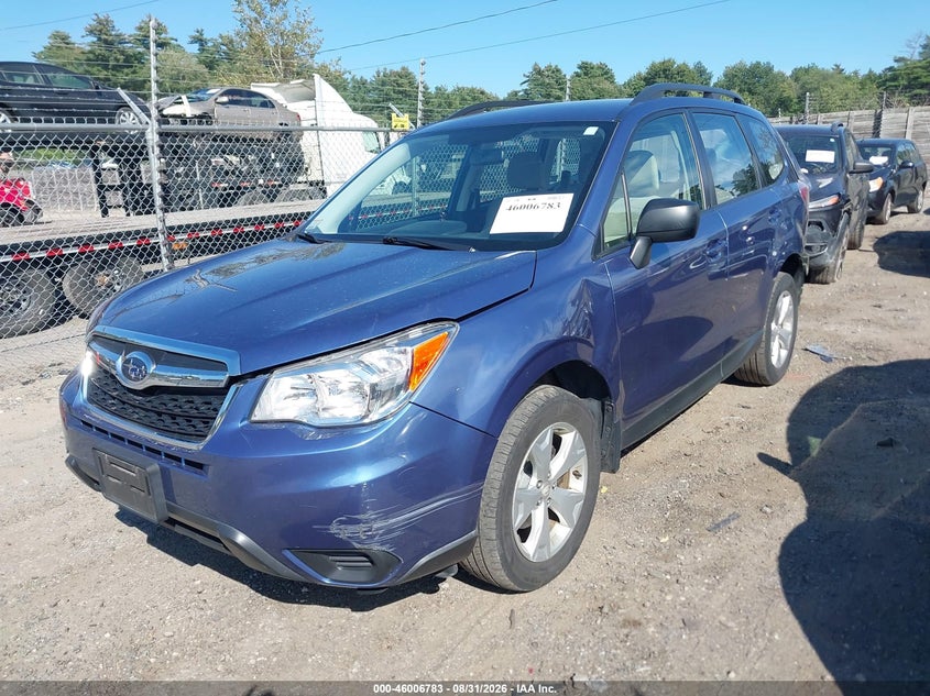 2016 SUBARU FORESTER auction photo 2
