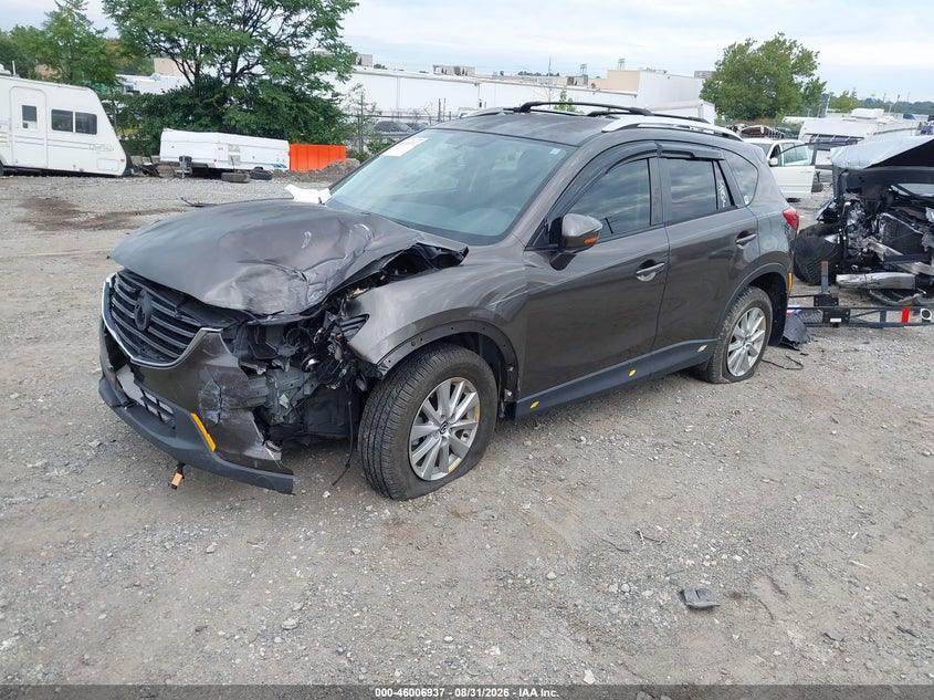 Vin: jm3ke2cy6g0661055, lot: 46506313, mazda cx-5 touring 20162