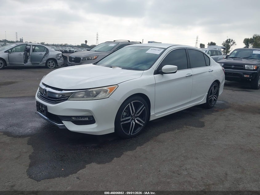 Vin: 1hgcr2f16ha272316, lot: 46506358, honda accord sport se 20172