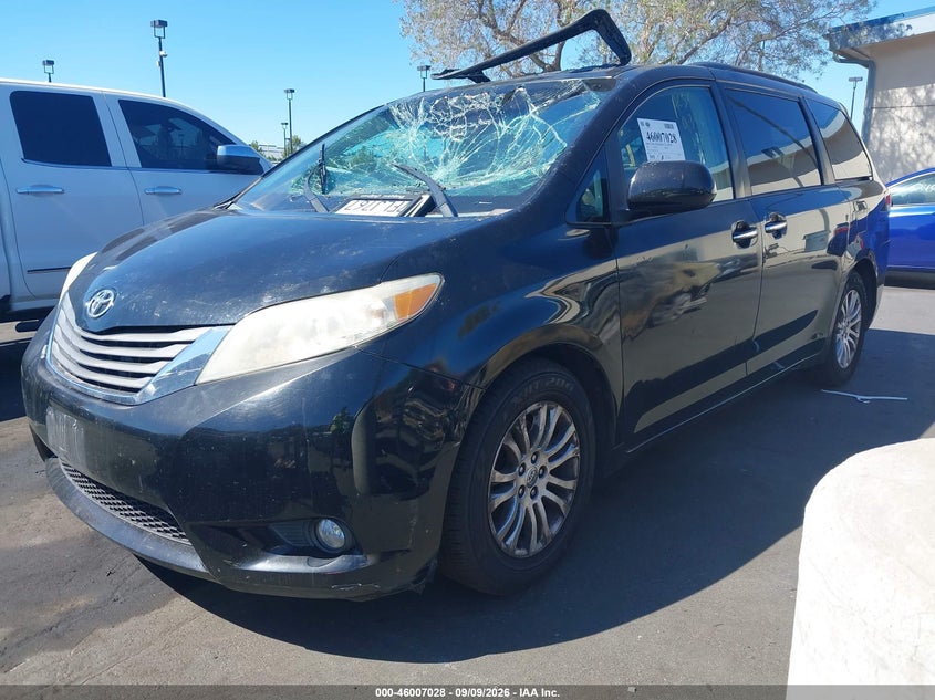 Vin: 5tdyk3dc8es439227, lot: 46506404, toyota sienna xle v6 8 passenger 20142