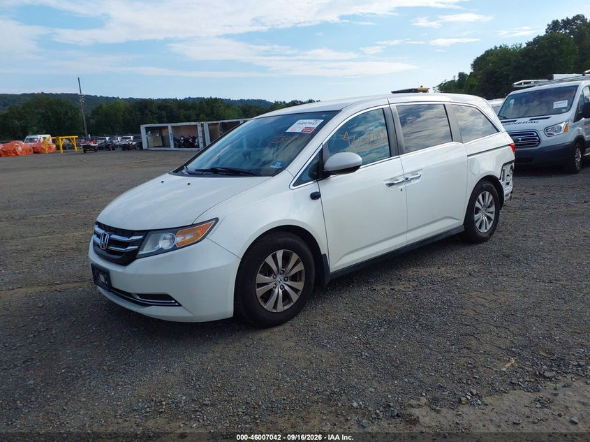 Vin: 5fnrl5h49gb120684, lot: 46506418, honda odyssey ex 20162